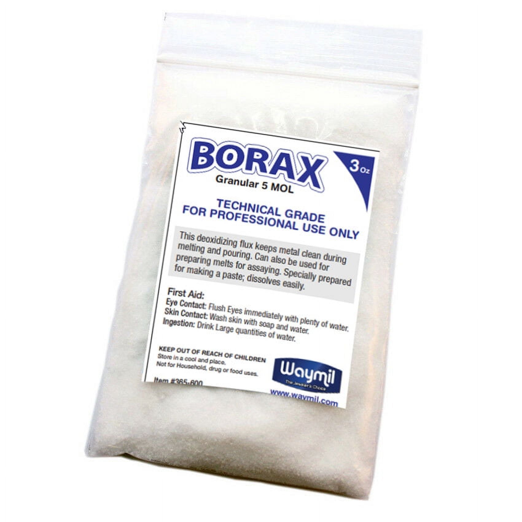 Borax 1/2 Pound Melting Flux 8 Oz. to Glaze Crucible Dishes for