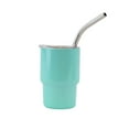 thumbnail image 1 of 3oz DIY Blank Sublimation shot glass Tumbler double insulated with stainless straw, 1 of 5