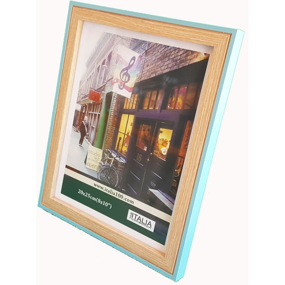 Italia 71001 5 x 7 in. 2 Tone Medium Density Fiberboard Photo Frame Turquoise - Medium - Pack of 24