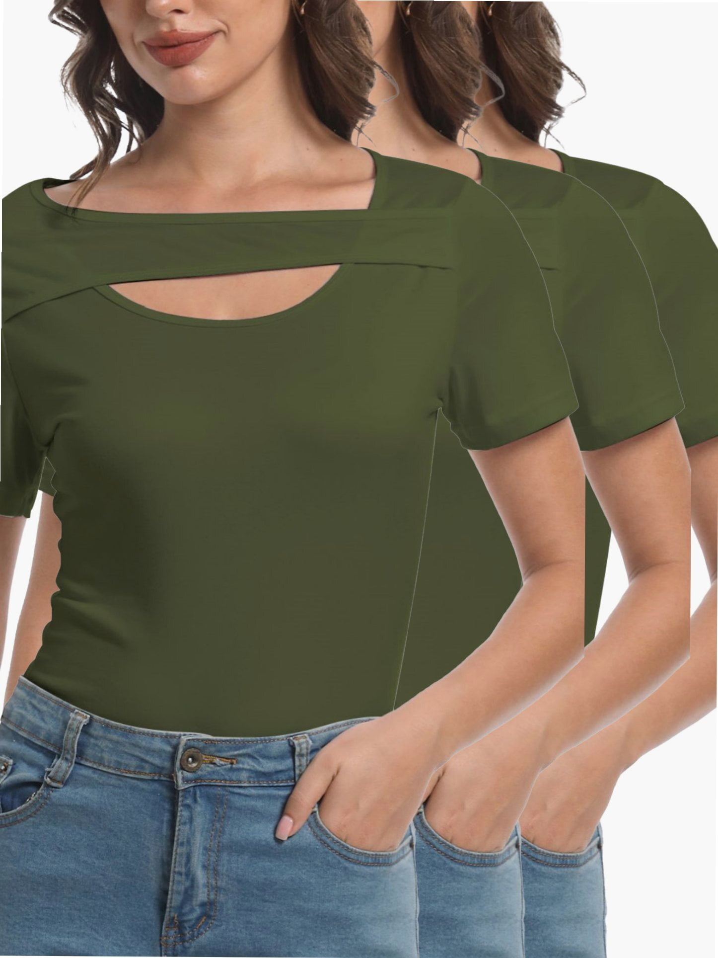 Perfect Short Sleeve Summer Shirt - Armygreen