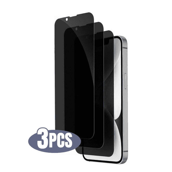 3pack BLUUMTEK for iPhone 14 Plus Privacy Tempered Glass Screen Protector Private Screen Anti-Spy