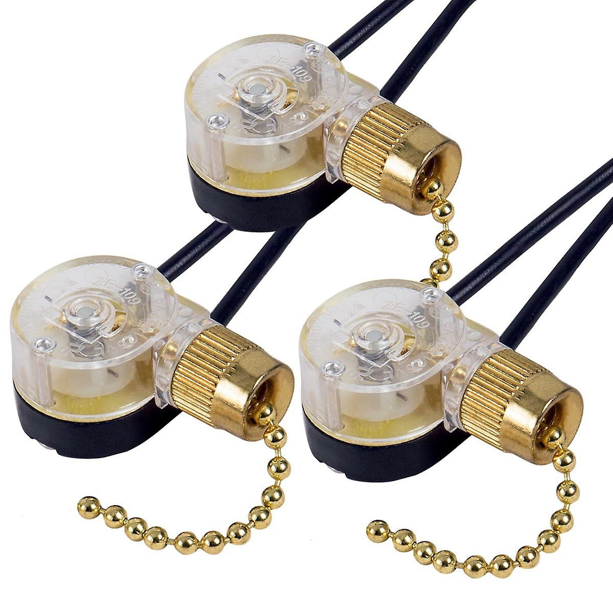 3pack Ceiling Fan Light Switch Ze109 Fan Switch Ceiling Pull Chain