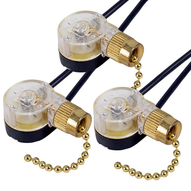 3pack Ceiling Fan Light Switch Ze109 Fan Switch Ceiling Pull Chain