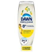 3pack - Dawn Free & Clear Lemon Essence Dish Soap