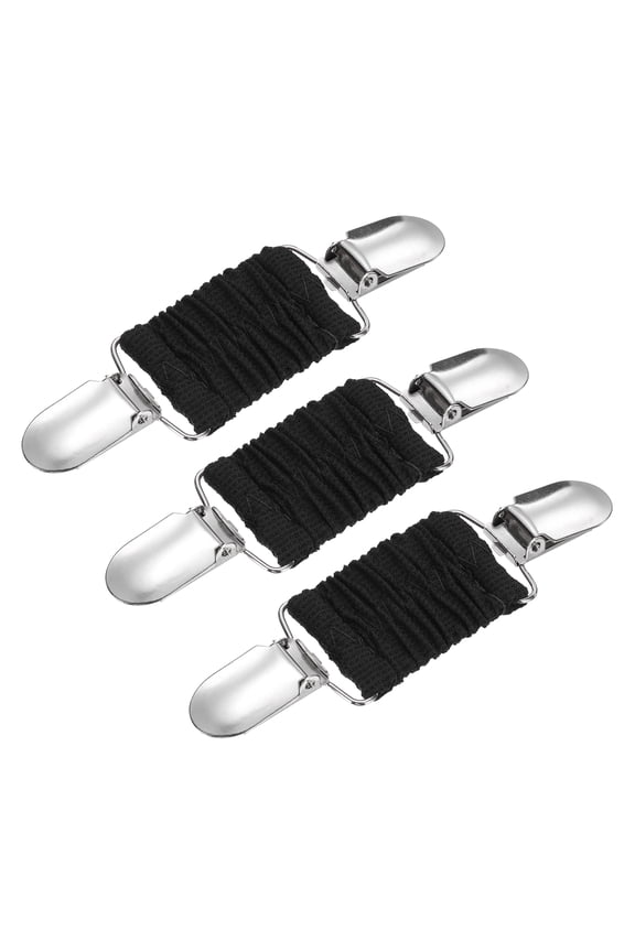 3pack Dress Cinch Clips, Sweater Clips Shawl Cardigan Collar Clips Scarf Clip Tightener Dress Back Cinch Clip for Women, Black