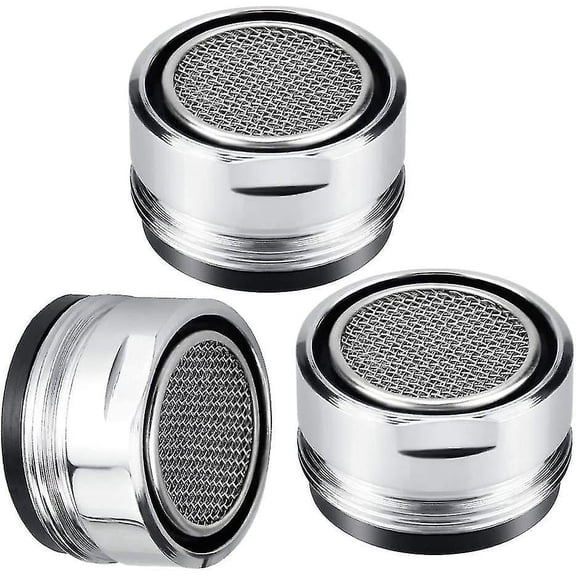 3pack Faucet Tap Aerator M24 Faucet Aerator 24mm Male Tap Aerator Insert Metal Tap Diffuser Faucet Flow Restrictor With Rubber Gasket For Kitchen Sink