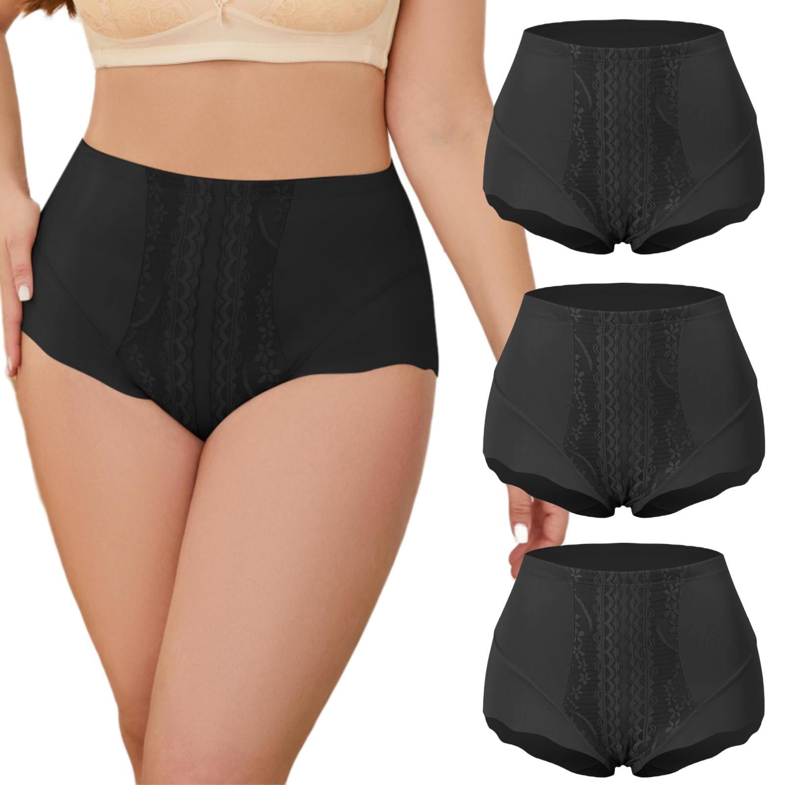 Womens Firm Control Shapewear Support Slimming Briefs, Ladies Compression  Panties Full Coverage Brief Underwear Tummy Control Knickers Bum Lift,  Waist Slimming Underpants (Black S) : : Fashion