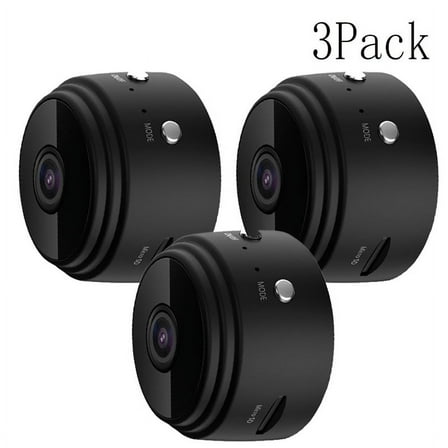 3pack Mini Camera 1080P HD Camera Wireless Hidden WiFi Cameras- Covert Nanny Cam Home Security Surveillance Cam,for Indoor Outdoor Car Small Security Camera