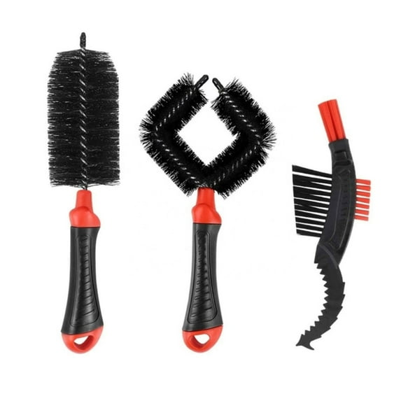 3pack Mountain Bike Cleaning Brushes Dirt Removal Brushes Bicycles Chain Brush for Efficient Dirt Removal