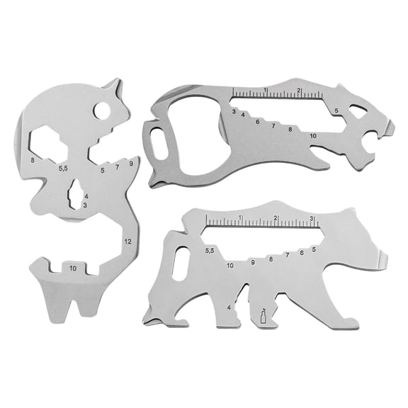 3pack Multipurpose Camping Multitool Compacts Utility Tool Outdoor Camping Gadget for Outdoor