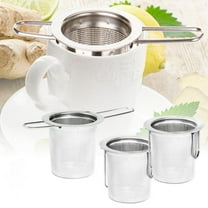 3pack Tea Infuser, Stainless Steel Extra Fine Mesh Tea Strainer for Loose Leaf with Foldin Handle Sitting in Mugs, Tea Filters, Tea Strainers, Tea Basket, Infusers Tea Diffuser for Loose Tea Steeper