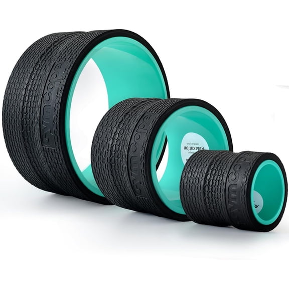 3pack Wheel Roller - Targeted & , Stretcher, Spinal Decompression Stretcher, Massage Roller with Density for Physical , Supports 500lbs