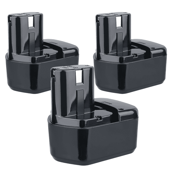 3packs Hitachi EB1212s 12v 4.8AH Battery Replacement Compatible with EB1214S, C5D, DS12DVF3, EB1212S, R 9D, DS12DVF, DS12DVB2, DS12DM2, DS12DM, DH15DV, CL13D, CD4D, WH 12DMR