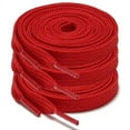 thumbnail image 1 of 3pair 3/8" Double Layer Flat Athletic Shoe Laces Strings for Sneakers 24-72 Inch, 1 of 9