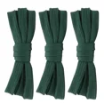 thumbnail image 1 of 3pair Double Layer Flat Shoelaces Dark Green for Sneakers Athletic Shoes 24"-72", 1 of 7