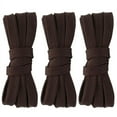 thumbnail image 1 of 3pair Double Layers Flat Shoe Laces Dark Brown for Sneakers 45 54 60 63 72 Inch, 1 of 7