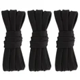thumbnail image 1 of 3pair Double Layers Flat Shoelaces Black for Sneakers Boots 45 54 60 63 72 Inch, 1 of 7