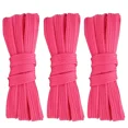 thumbnail image 1 of 3pair Double Layers Flat Shoelaces Hot Pink for Sneakers 24 36 45 54 60 63 Inch, 1 of 7