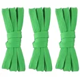 thumbnail image 1 of 3pair Double Layers Flat Shoelaces Strings Grass Green for Sneakers 24-72 Inch, 1 of 7