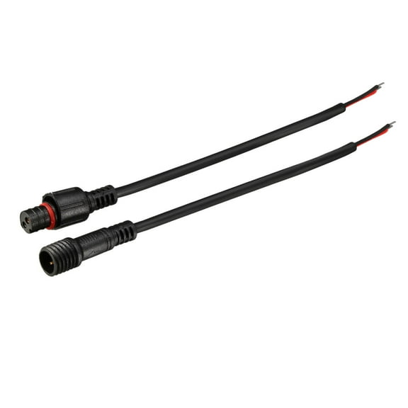 3pair Male Female 2P Waterproof Connector Cable Black for Strips Light