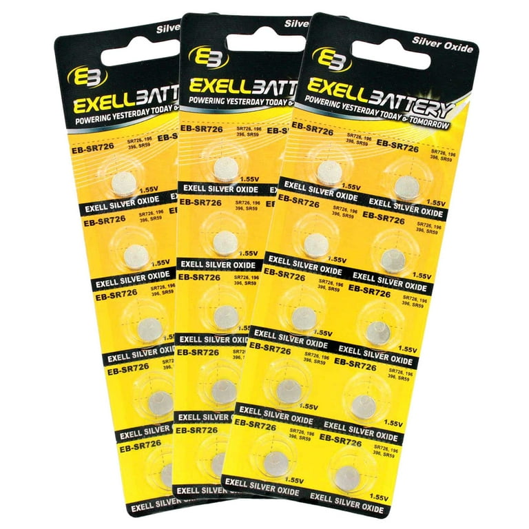 10pk Exell EB-L1131 Alkaline 1.5V Watch Battery Replaces AG10