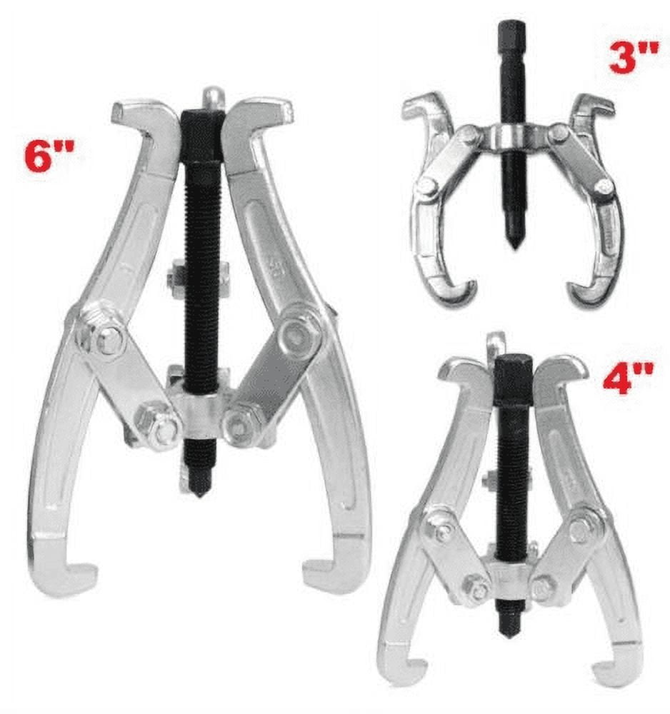 3pc 2Leg Jaw Reversible Gear Hub Bearing Puller Pulley Removal Tool Set