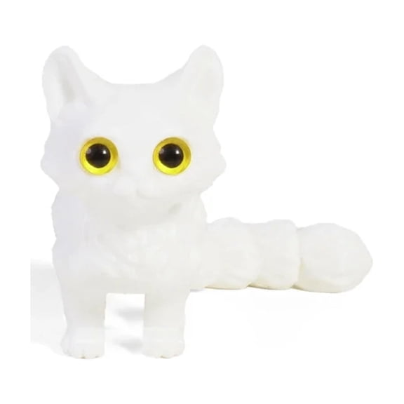 3pc 3D Printed Mini Cute Cat Figure Multi-joint Movable With Glittering Eyes For Room Decoration Accessories Kids Gift