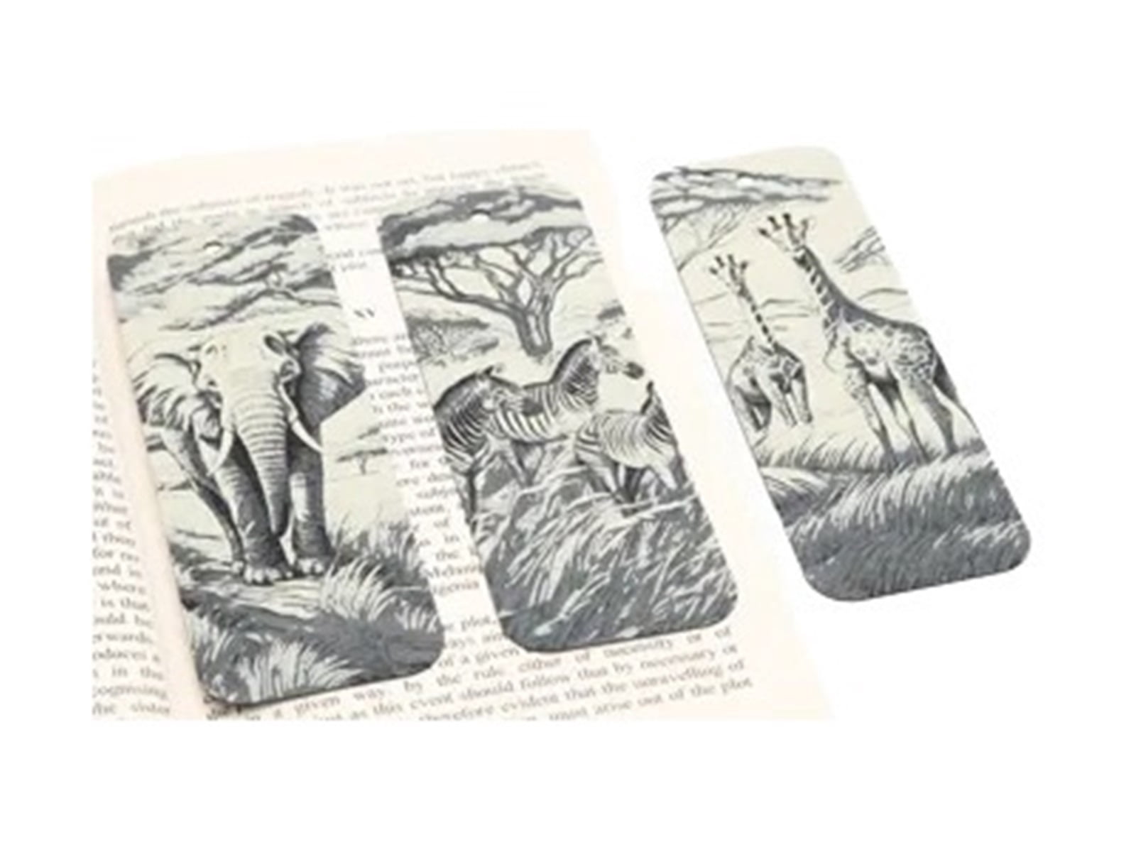 3pc African Wildlife Bookmark 3D Printing