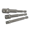 thumbnail image 1 of 3pc Allen Hex Socket Driver Set 1/4" 3/8" 1/2" Power Shank Adaptor Adapter TE746, 1 of 1