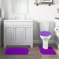 thumbnail image 1 of GHL Chenille 3 Piece Bath Rug Set with Contour Mat & Toilet Lid Cover, Rubber Backing, 1 of 5