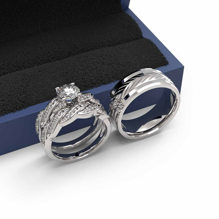 Couple Rings Vancaro Matching Wedding Bands Engagement Ring