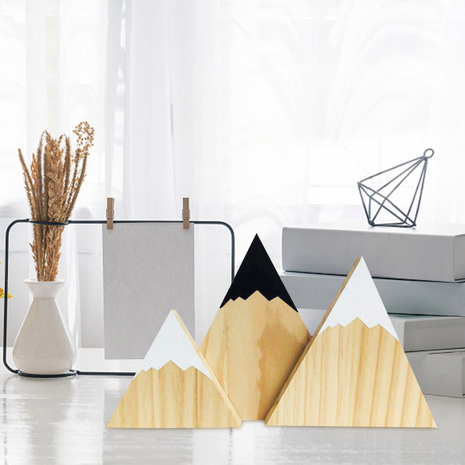 Picture of 3pc Different Sizes Mini Shelf Decor Shelf Stand, Wood Decor, Small ...