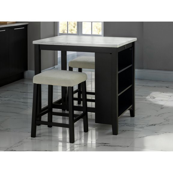 3pc Dining Set with Two-tone Color / Eye-catching in Dining Room