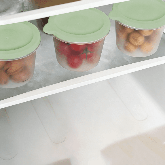 3pc Food Storage Containers for Fridge, Portable Fruit Storage Box, 12oz Capacity Durable Plastic Lunch Box with Airtight Seal, Fresh-Keeping Stackable Organizer, Dishwasher Safe for Work Picnic
