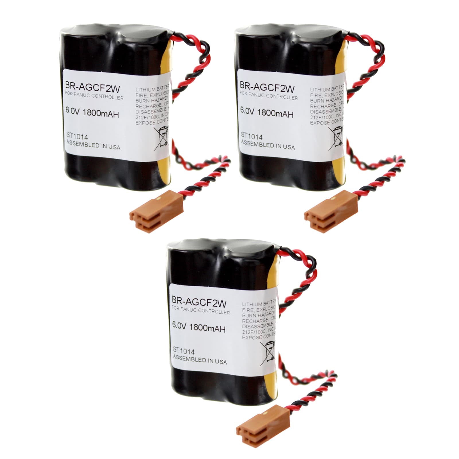 3pc Ge Fanuc A06 Series Compatible with PLC Computer Backup Batteries