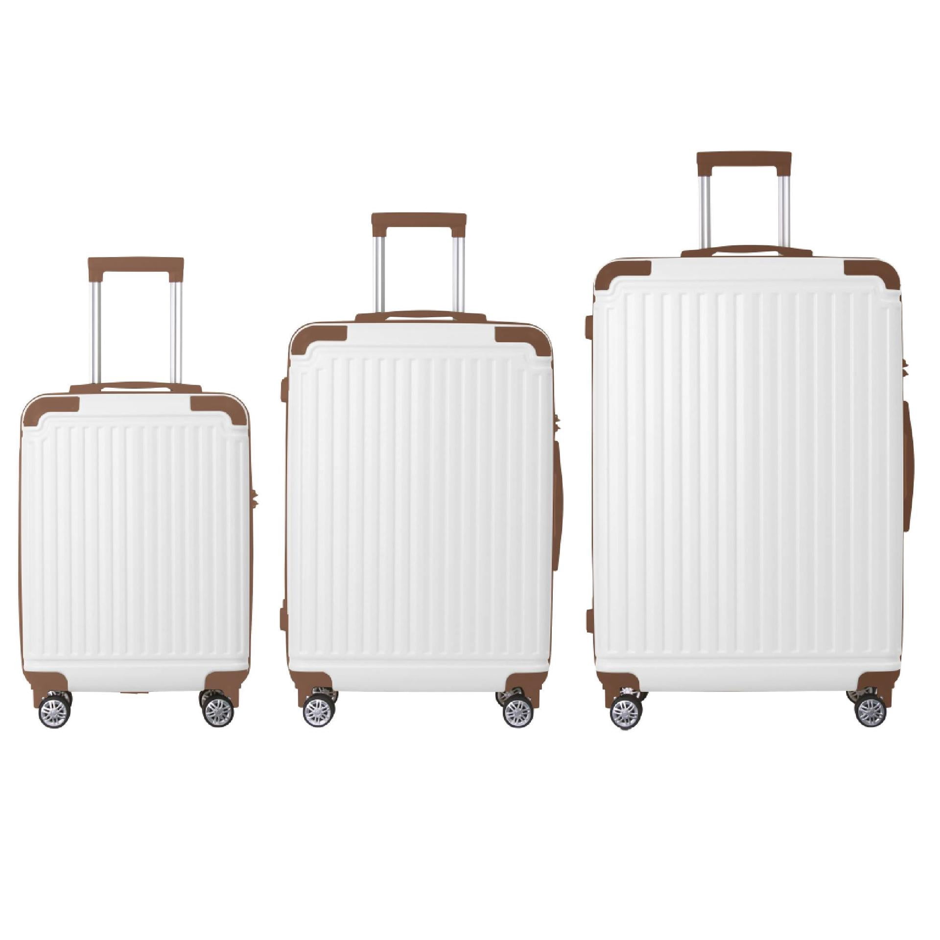 3pc Hardshell Luggage Set with TSA Lock, Lightweight ABS Spinner Suitcase 20" 24" 28"