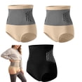 3pc High-Waisted Shaping Panties for Women, Postpartum Body Shaping and ...