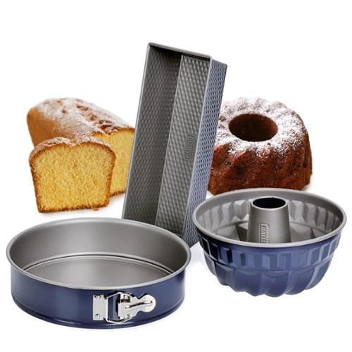 3pc Kaiser Energy Baking Pan Set Bundt Loaf Springform Bakes Up To 30% Faster