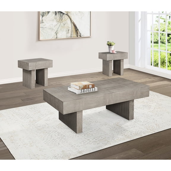 3pc Living Room Table Package | Contemporary Style Appeal | Strong Wooden Material | Fixes Weak Furniture Structure
