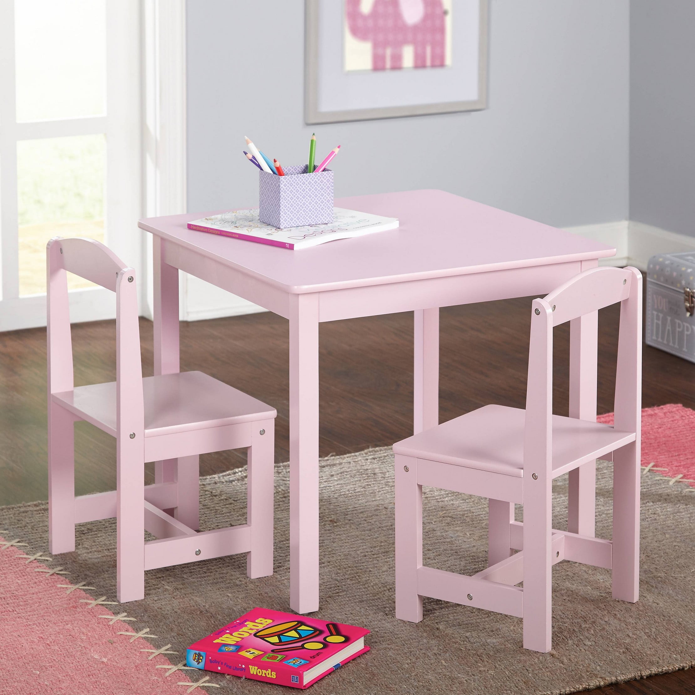 Lipper childrens rectangular table and chair set hotsell