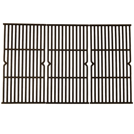3pc Matte Cast Iron Cooking Grid for Expert Gas Grills 27.5"