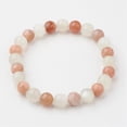 thumbnail image 1 of 3pc Natural Multi-Moonstone Bracelets Stretch Bracelets Round 58x8mm(2-1/4 inchx3/8 inch), 1 of 3