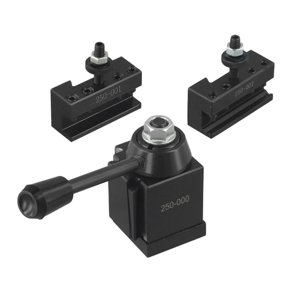 3pc OXA Wedge Type Tool Post Set for Quick Change Turning and Facing Holder Compatible with For Lathe Machines