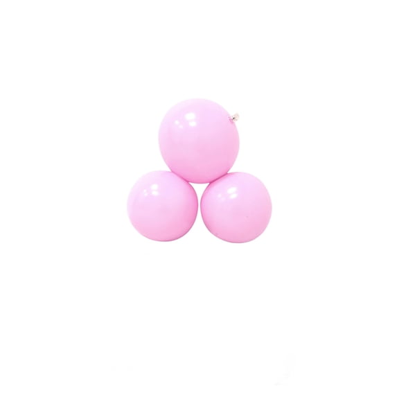 3pc Pink Christmas Decorative Balls, Reusable PVC Balloons for Holiday Party Decoration, Festival Background Ornament Set