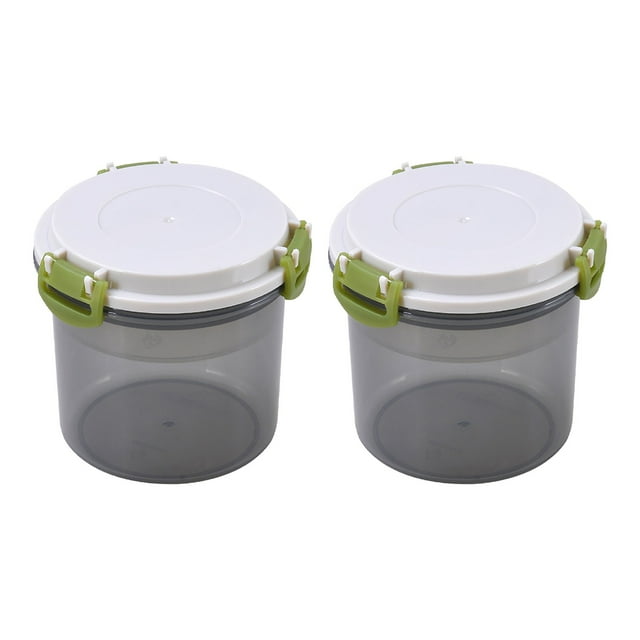 3pc Portable Reusable Parfait Cups with Lids Yogurt Cup with topping