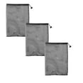 3pc Small Mesh Camping Bags Drawstring Bag Durable Mesh Small Storage