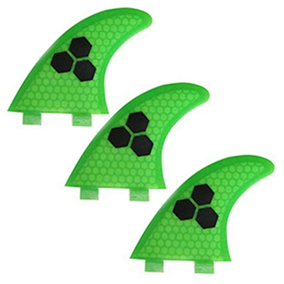 3pc Surfboard Surfboard Fins Surf Fin Fiberglass Tail Fin Green