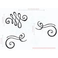 thumbnail image 1 of 3pc Swirls Wall Art Stickers Vinyl Decals Living Room Home Décor 8.5x6-Inch Black, 1 of 6