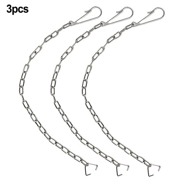 3pc Toilet Handle Chain Stainless Steel Toilet Flapper Lift Chain