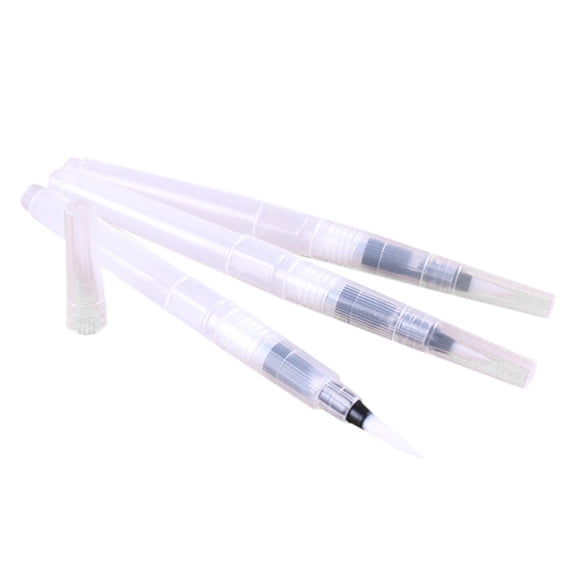 3pc Sunshy Refillable Water Brush Pens for Aspiring Artists - Mess-Free Blending - Perfect Birthday Gift,Clear One Size